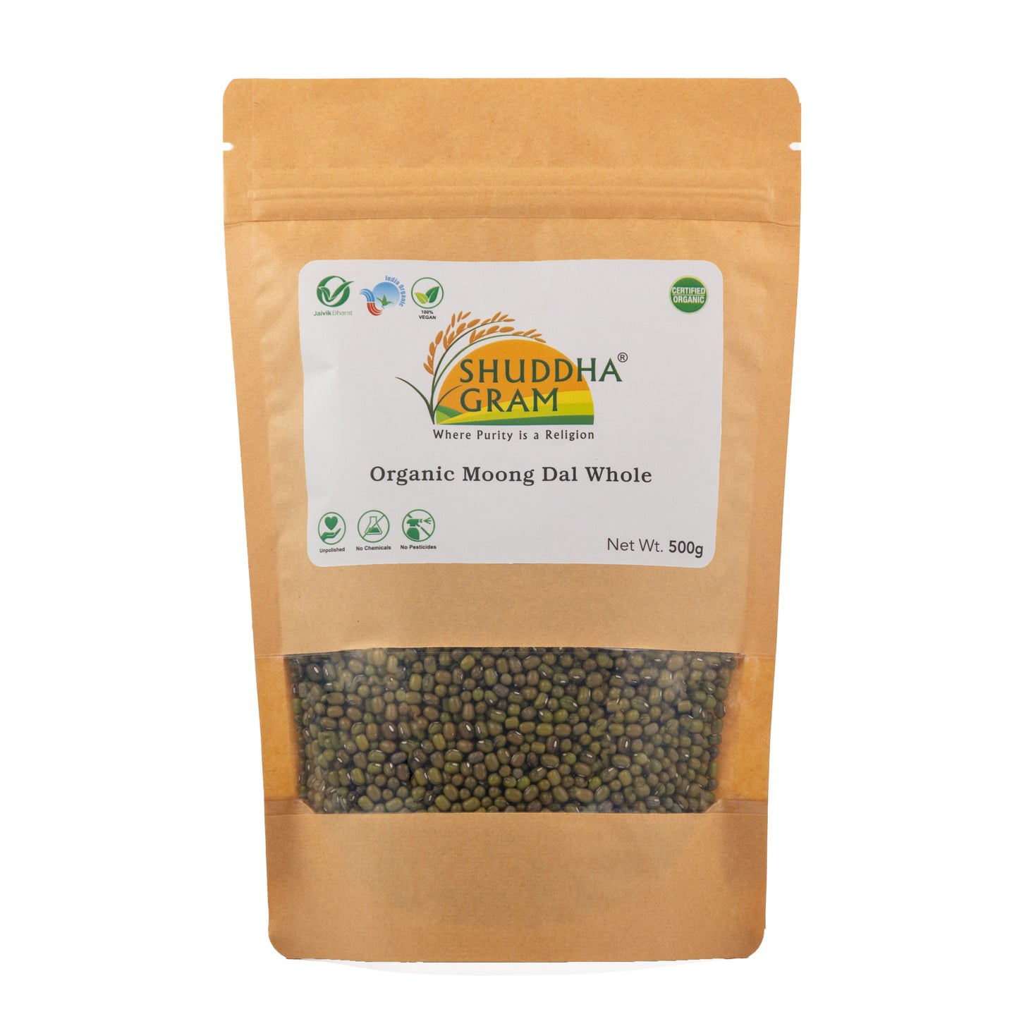 Organic Moong Dal Whole/Sabut Moong Dal