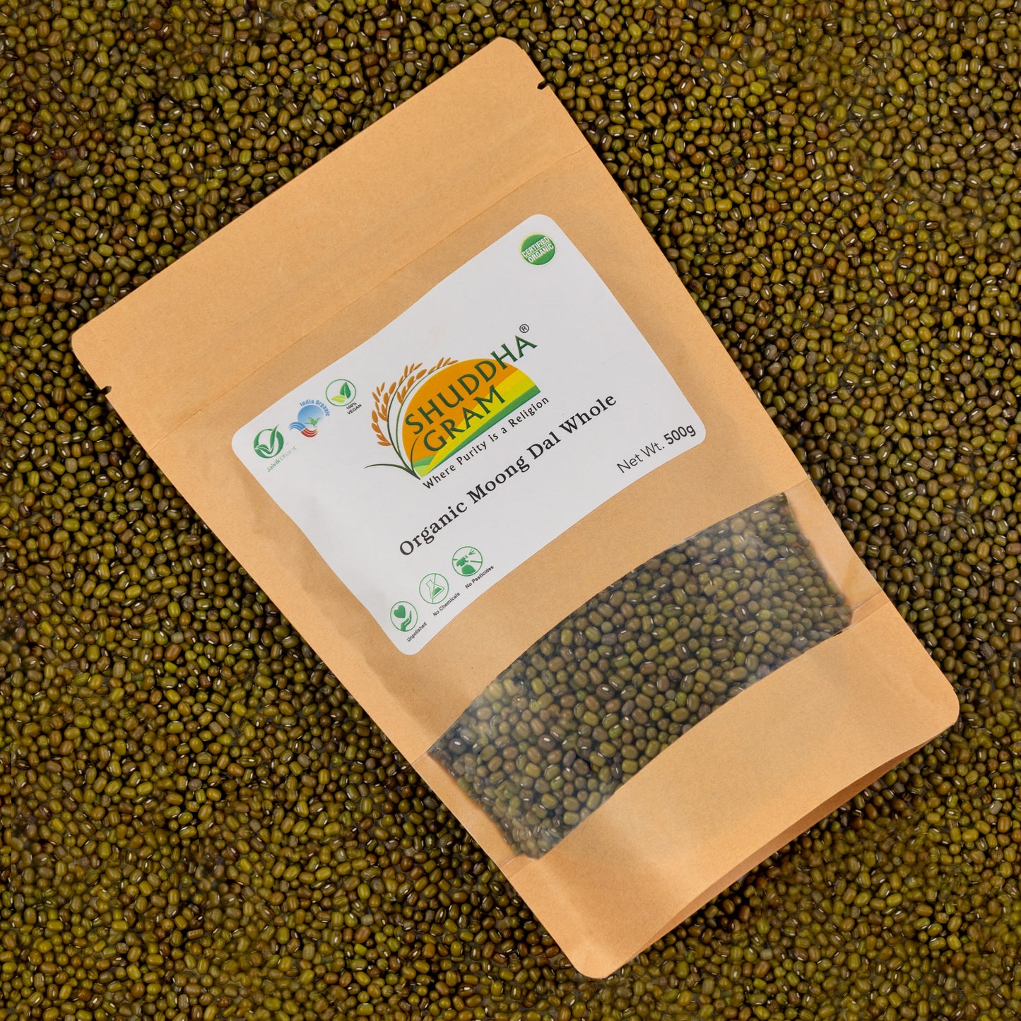 Organic Moong Dal Whole/Sabut Moong Dal