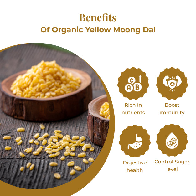 Organic Moong Dal Yellow Split (500g)