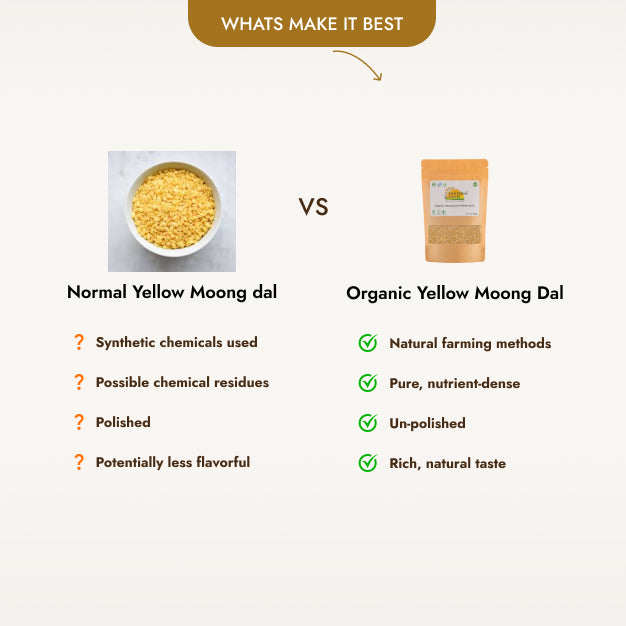 Organic Moong Dal Yellow Split (500g)