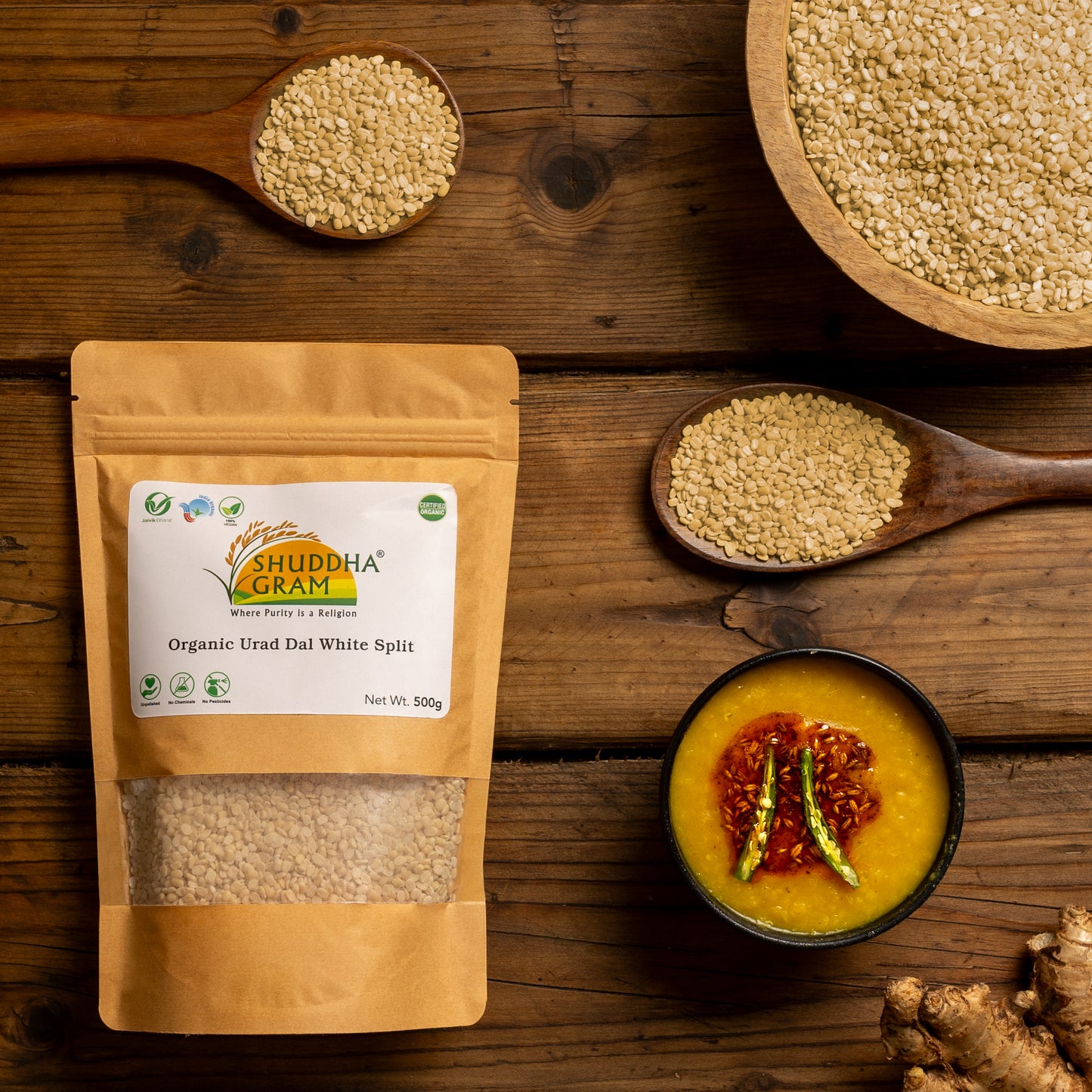 Organic Urad Dal White Split