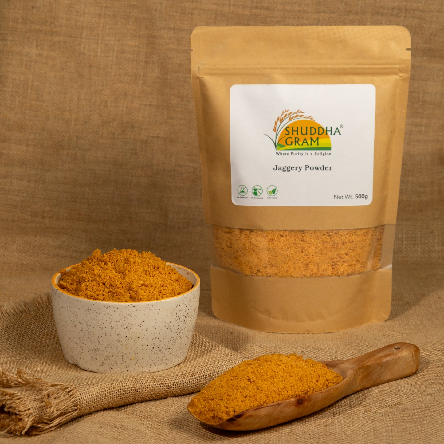 Natural Jaggery Powder (500g)