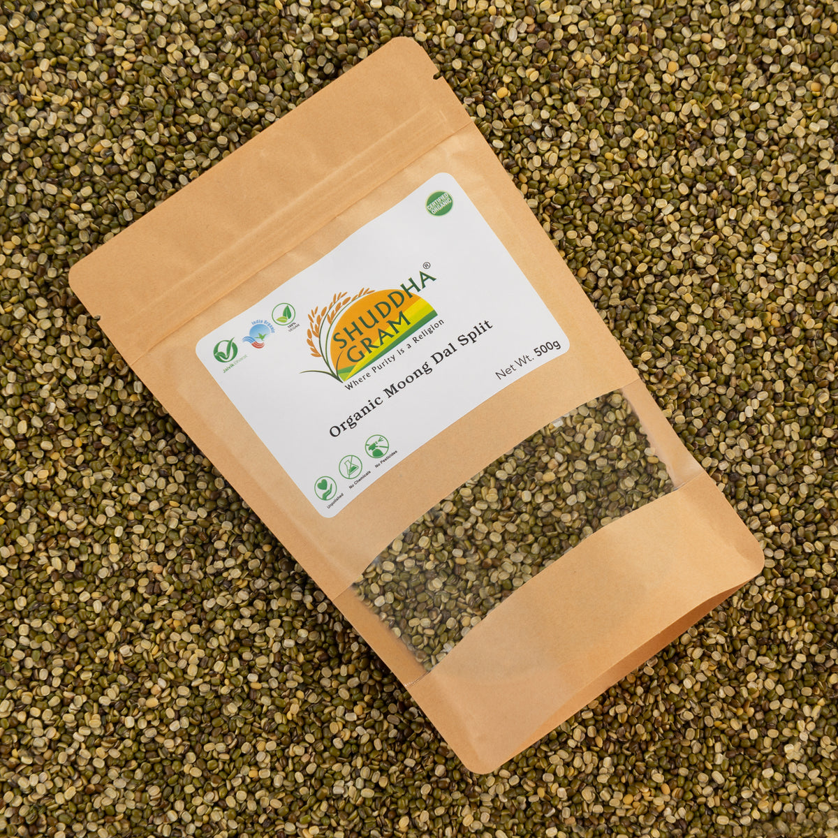 Organic Moong Dal Split (Green)