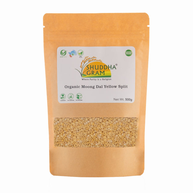 Organic Moong Dal Yellow Split (500g)